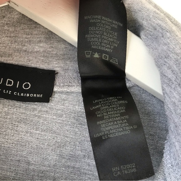 Cotton stretch zip up lightweight sweatshirt - Picture 14 of 14